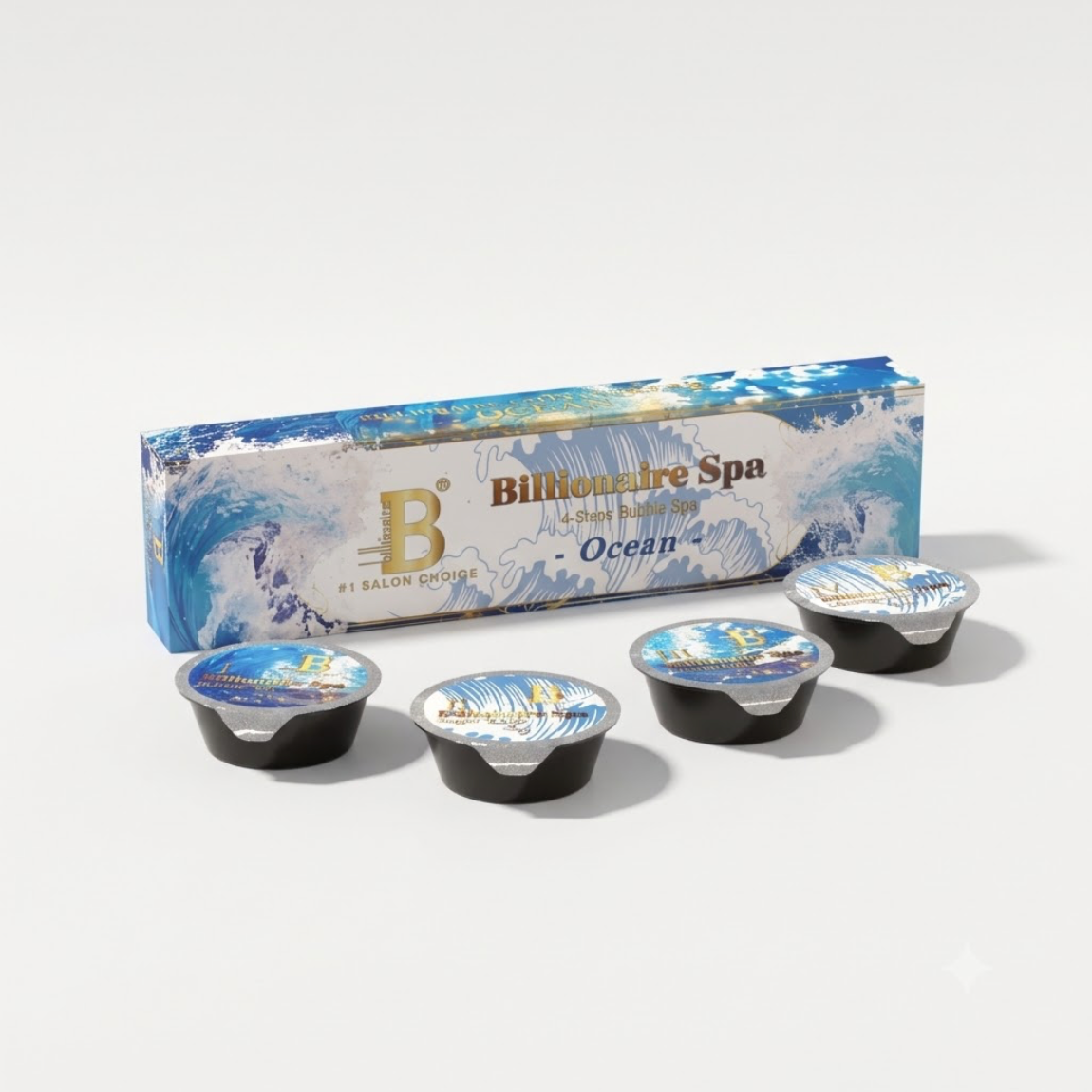 BILLIONAIRE PEDICURE DELUXE KIT 4-in-1 (50 KITS/BOX)