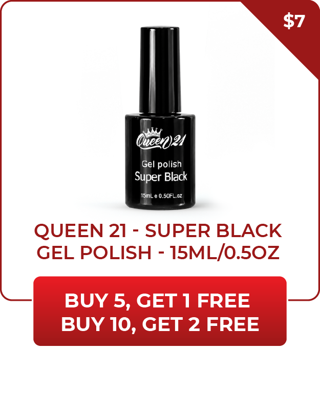 DEALS - Queen 21 Super Black Gel Polish 15ml/0.5oz