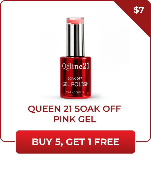 DEALS - Queen 21 Soak Off Pink Jelly 15ml/0.5oz