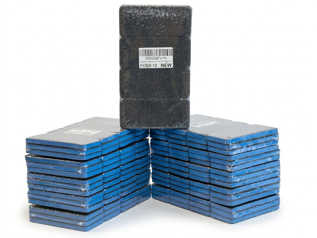 BLACK PEDICURE FOOT FILE BLOCK – 12 PCS/PACK