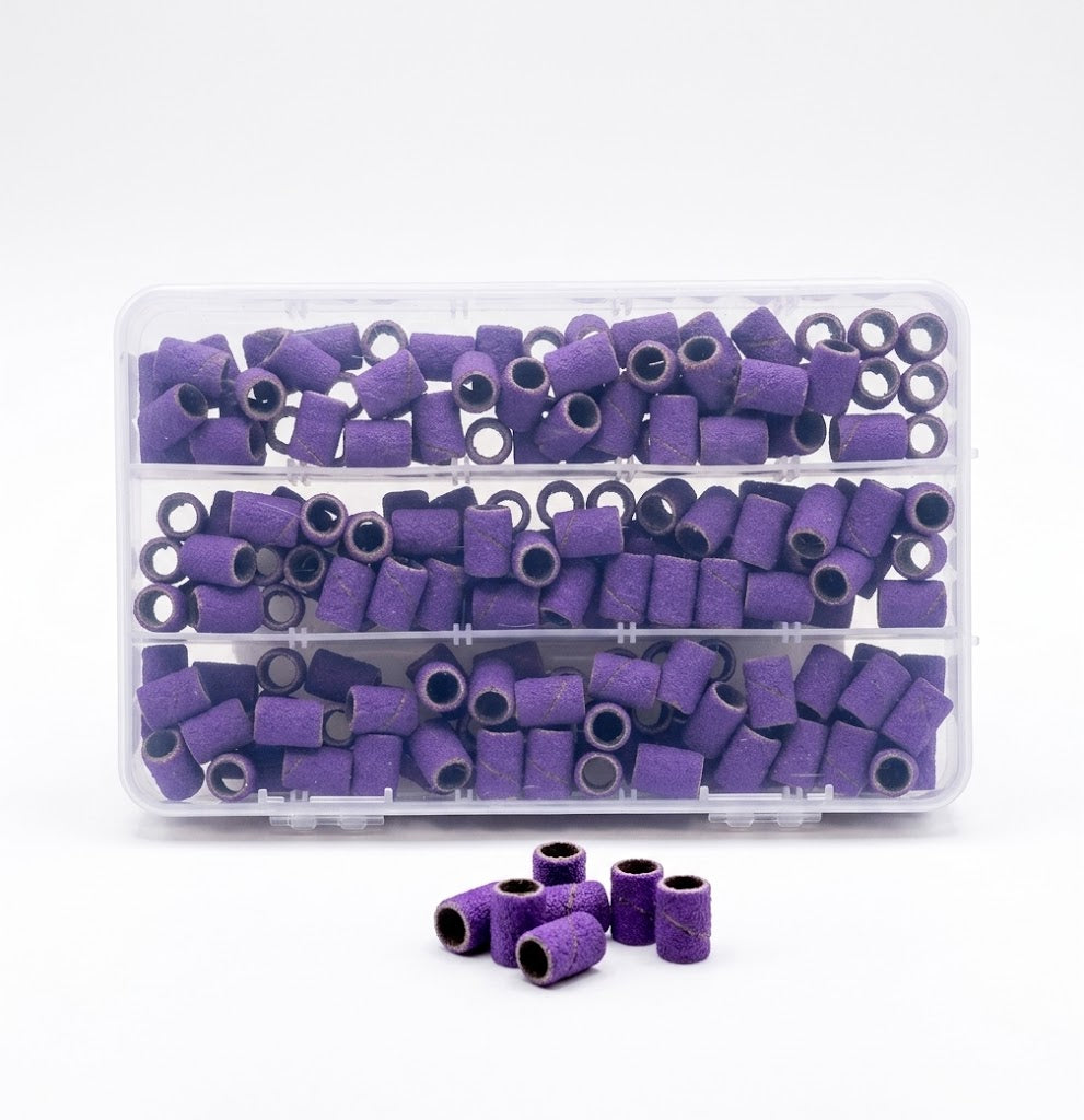SANDING BANDS – 3-IN-1 ASSORTED BOX - 150 PCS - PURPLE