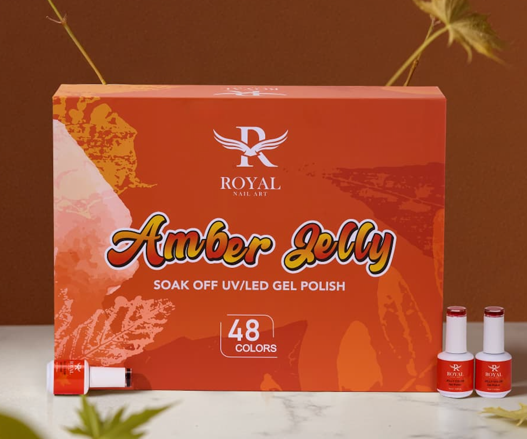 Royal Nail Art - Amber Jelly Collection