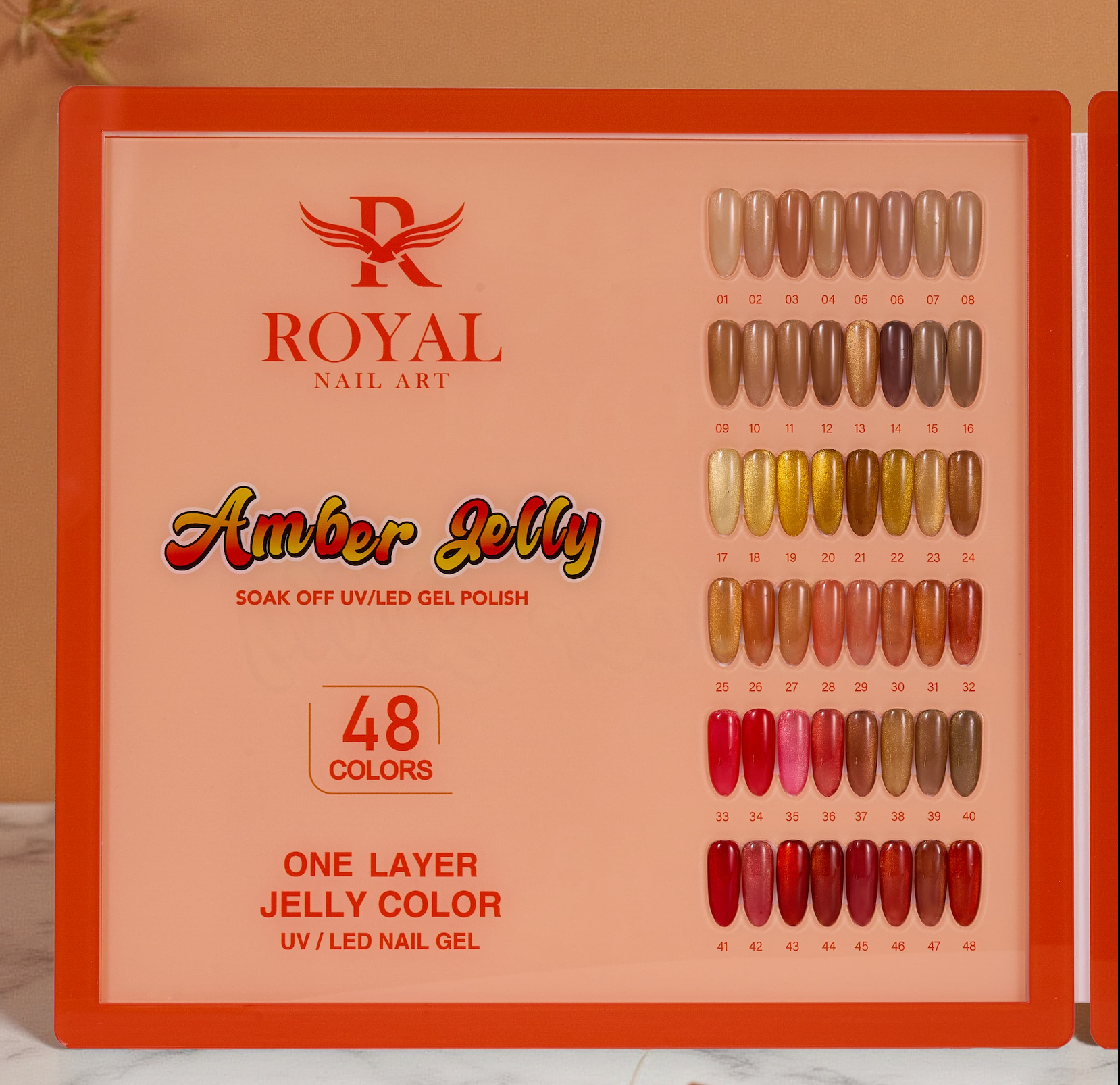 Royal Nail Art - Amber Jelly Collection